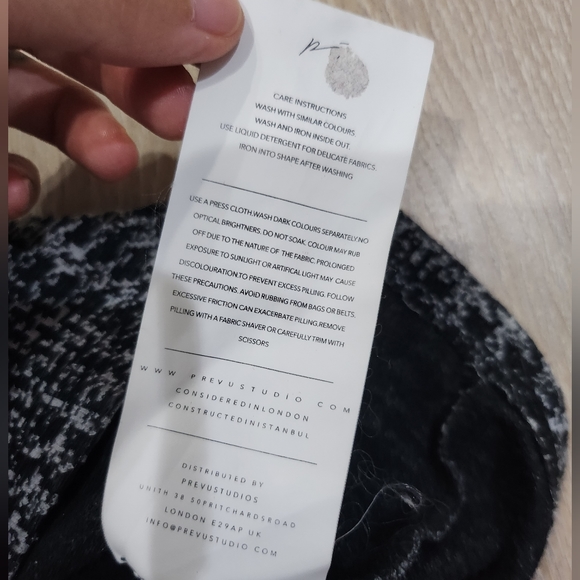 Prevu Houndstooth Zip Polo Shirt size L - Picture 8 of 11